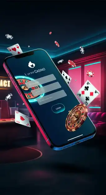 Screenshot van de inlogpagina van Dynabet Casino, met velden voor e-mail en wachtwoord en een optie voor 2FA-activering, wat de veilige toegang tot het platform benadrukt.